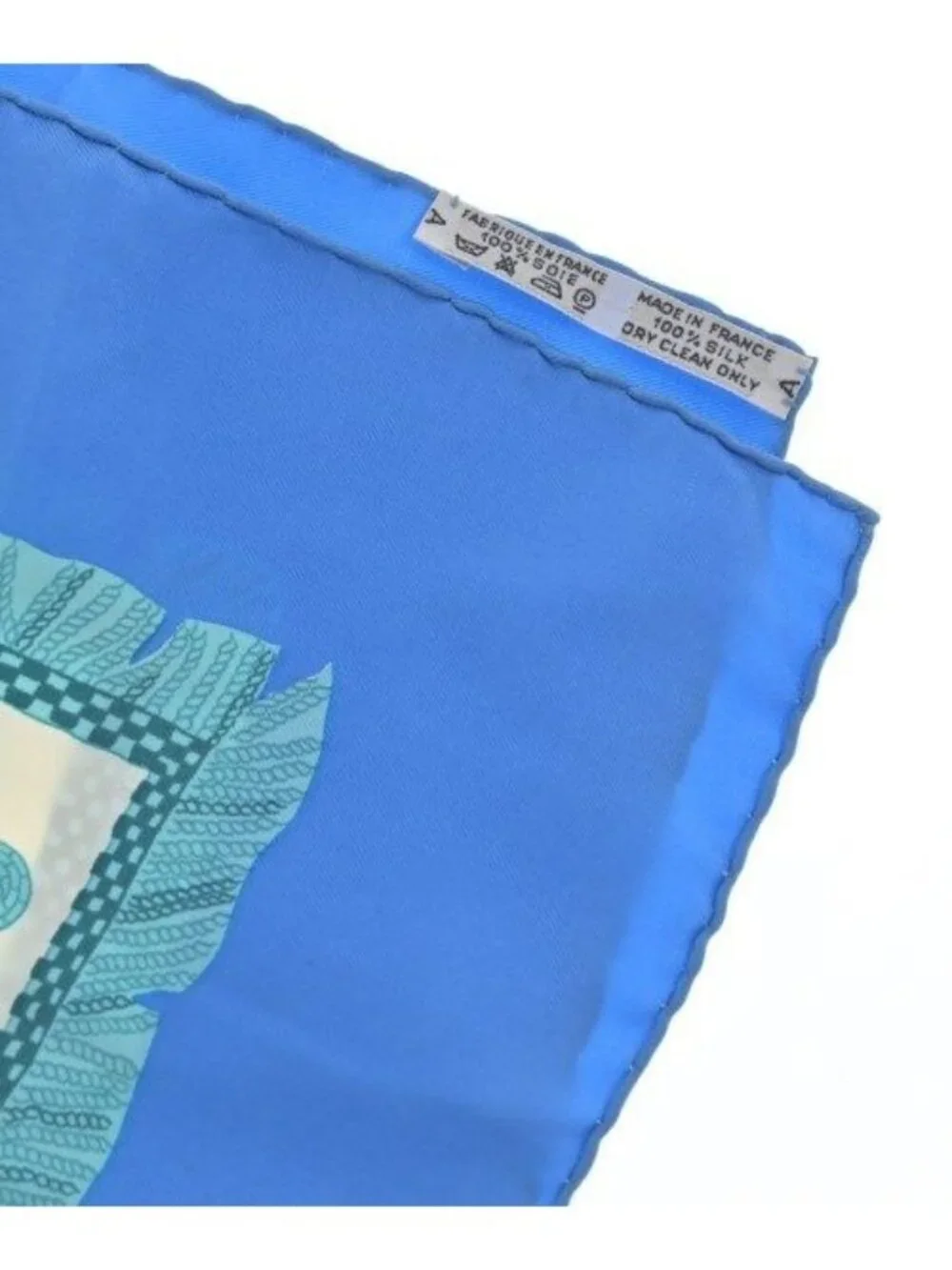 Hermes Bandana Scarf Blue